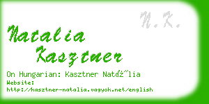 natalia kasztner business card